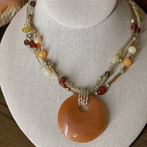 lia sophia necklace PUMPKIN SPICE Retired - Picture 2 of 5